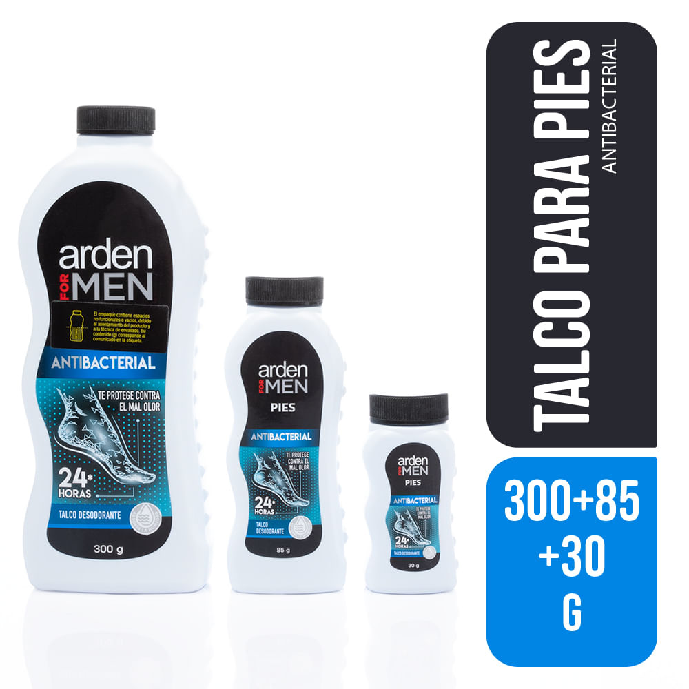 Arden For Men Talco para Pies 300g + 85g + 30g