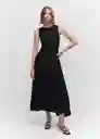 Vestido Caldera-A Negro Talla L Mujer Mango