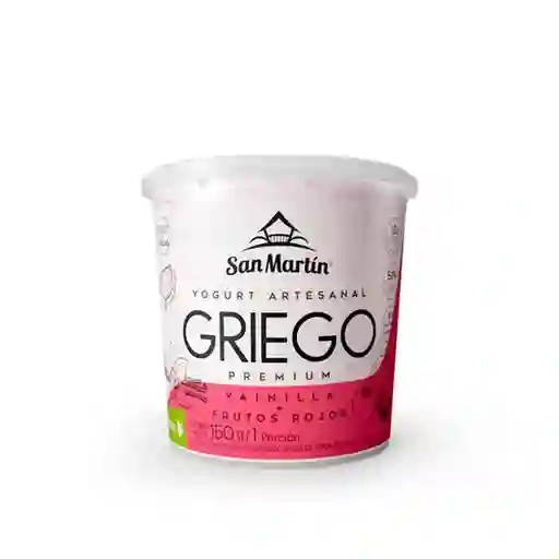 Yogurt Griego Vainilla+frutos Rojo