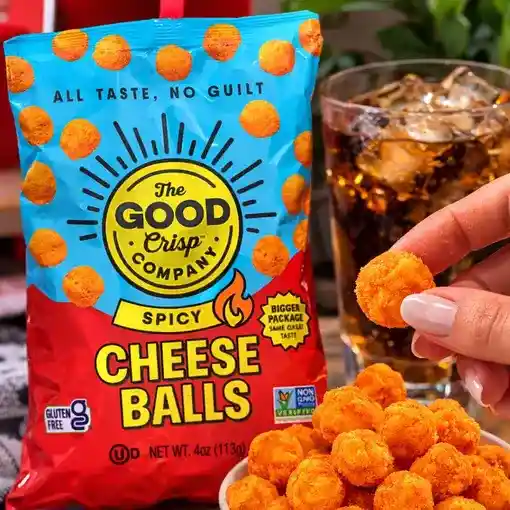 Spicy Cheese Balls - The Good Chips Company