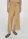 Pantalón Bosco-H Camel Talla XS Mujer Mango