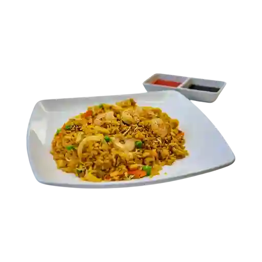 Plato Pollo y Camarón 1 Porción