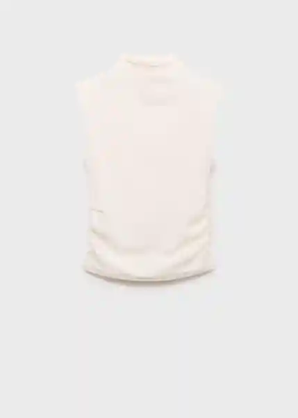 Camiseta Julia Off White Talla M Mujer Mango