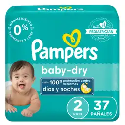 Pampers Pañales Baby-Dry Etapa 2