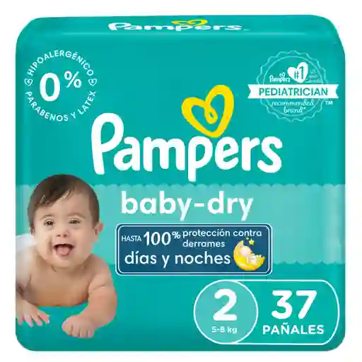 Pampers Pañales Baby-Dry Etapa 2