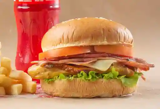Hamburguesa Pollo Especial en Combo