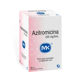 MK Azitromicina Suspensión Oral (200 mg) 