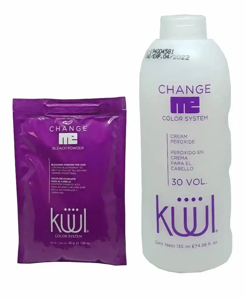 KUUL Kit Decolorante 45G + Agua Vol 10 De 135Ml
