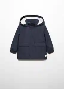 Abrigo Parka Pascal Navy Talla 70 Niños Mango