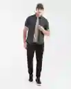 Camisa Cargo Manga Corta Verde Selvoso Ultraoscuro M Chevignon