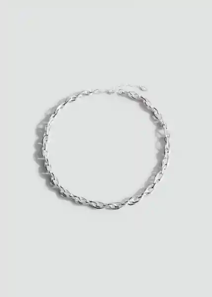 Collar Teresa Plata Talla 99 Mujer Mango