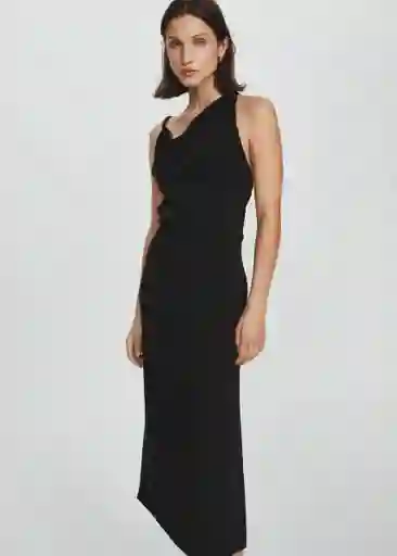 Vestido Alexa Negro Talla S Mujer Mango