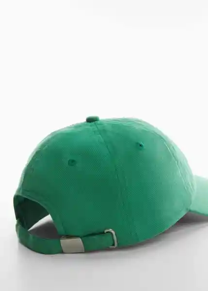 Gorra Mtc Verde Talla 99 Mujer Mango