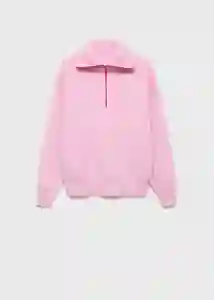 Saco Jersey Tizón Rosa Talla XS Mujer Mango