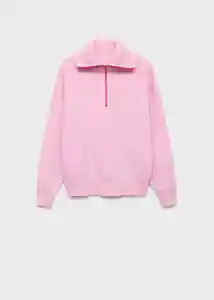 Saco Jersey Tizón Rosa Talla XS Mujer Mango