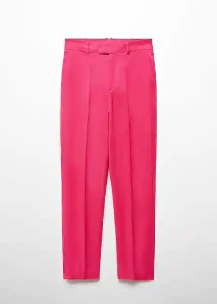 Pantalón Boreli Fucsia Talla 38 Mujer Mango