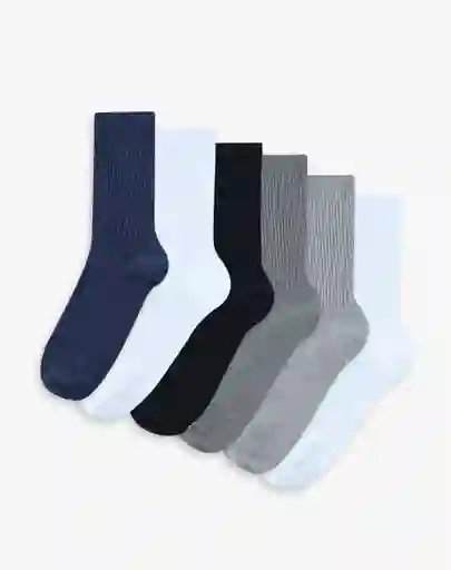 Media Largo Medio Elaborada Con Algodón Masculino Mibis X6 Gef