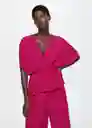 Mono Cafe-W Fucsia Talla S Mujer Mango