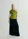 Blusa Grass Verde Talla M Mujer Mango