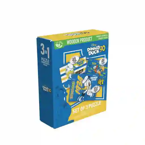 Set de 3 Rompecabezas Donald Ronda