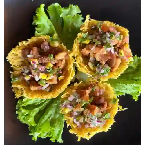 Canastas de Ceviche de Chicharron