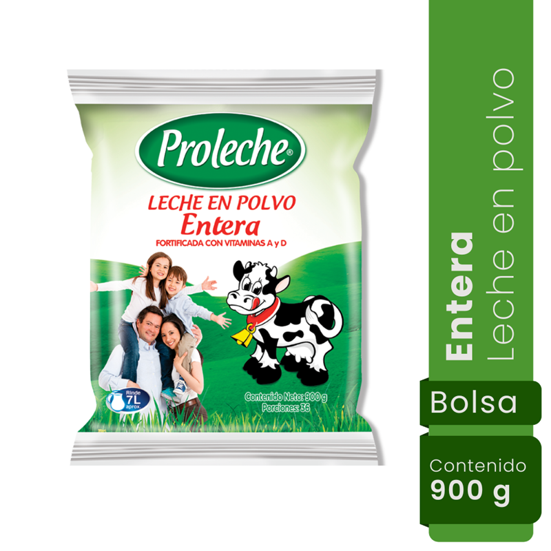 Proleche Leche en Polvo Entera 900 g