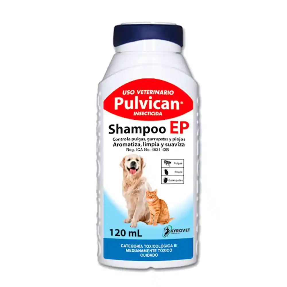 Pulvican Shampoo Insecticida Uso Veterinario