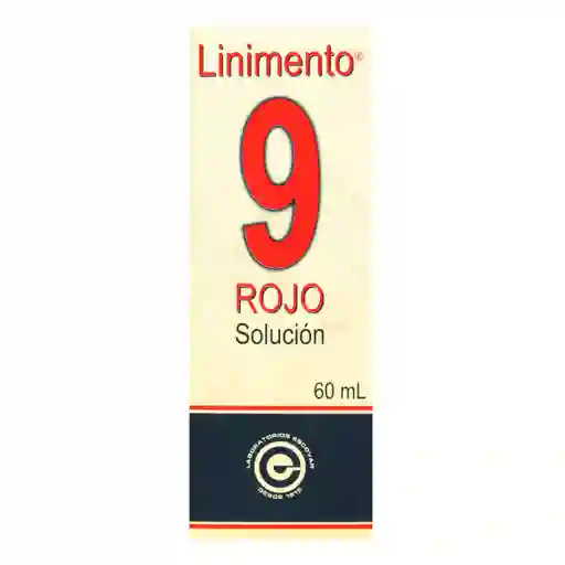 Linimento Solución 9 Rojo