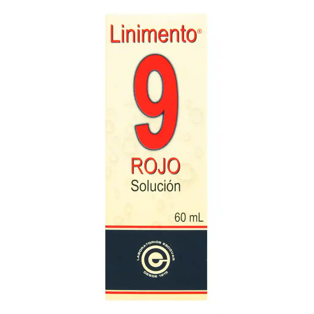 Linimento Solución 9 Rojo