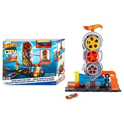 Hot Wheels Juguete City Super Tienda de Llantas