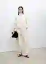 Chaqueta Cazadora Mara Offwhite Talla S Mujer Mango