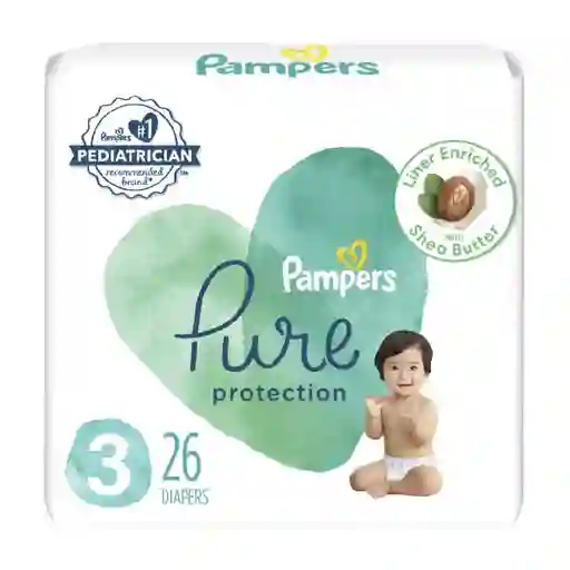 Pampers Pure Protection Pañales Talla 3