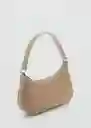 Bolso M Poma Beige Talla 99 Mujer Mango