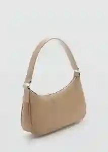 Bolso M Poma Beige Talla 99 Mujer Mango