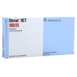 Diovan Hct Valsartan/hidroclotiazida 160/25 Mg