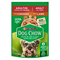 Comida húmeda para perro Dog Chow todos los tamaños cordero x 100 gr