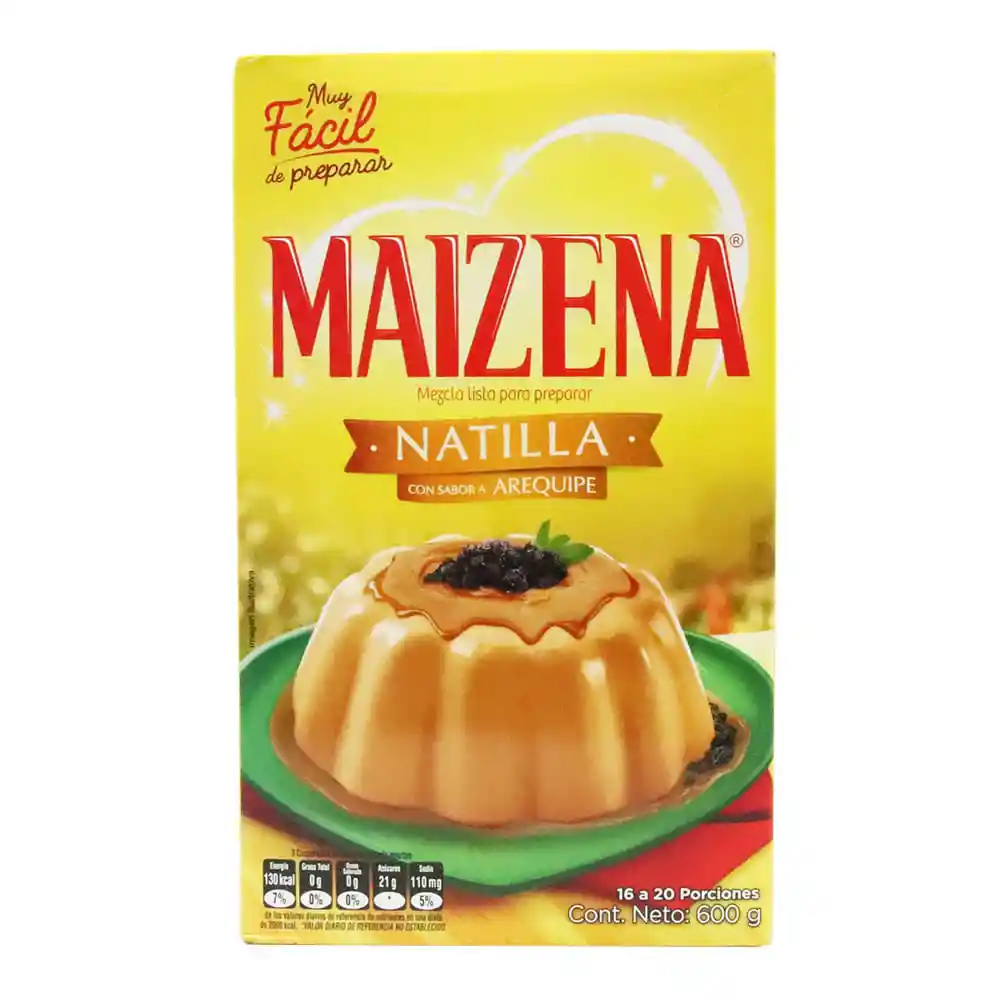 Maizena Mezcla Lista para Preparar Natilla Sabor Arequipe
