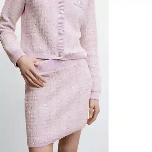Falda Malvi Malva Talla M Mujer Mango