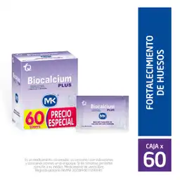 Biocalcium Plus MK Efervescente Calcio con Vitamina D y 5 Minerales