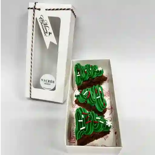 Caja de brownies x3