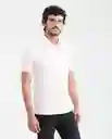 Camiseta Polo Contrast Details Rosa Cósmico Claro S Chevignon