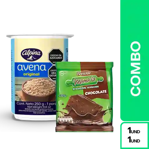 Combos Plus One: Avena Original Alpina + Brownie Mama-Ía Brownie