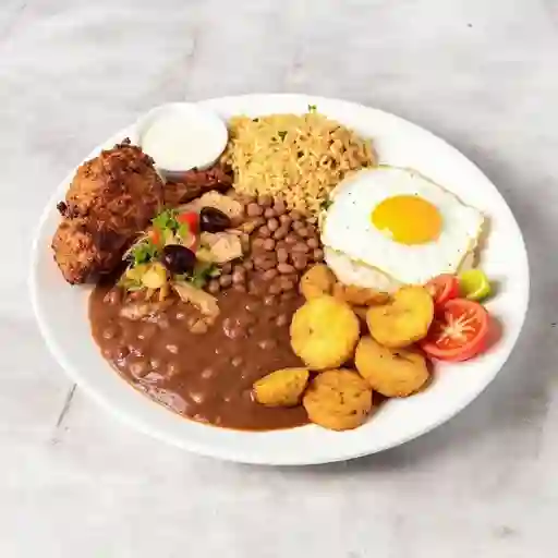Bandeja 1/4 Pollo Asado