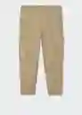 Pantalón Nakano Beige Talla 46 Hombre Mango