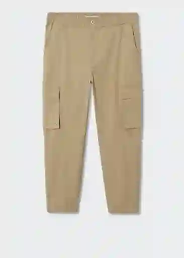 Pantalón Nakano Beige Talla 46 Hombre Mango