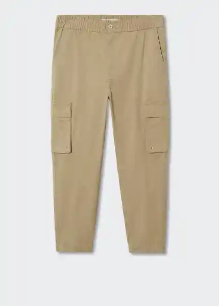 Pantalón Nakano Beige Talla 46 Hombre Mango