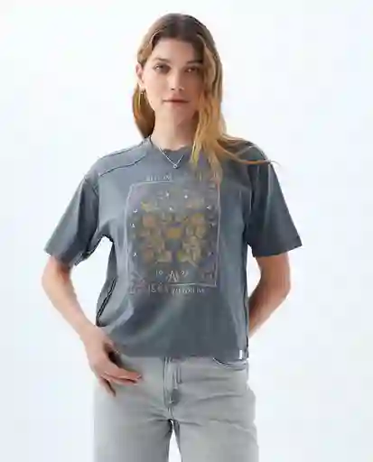 Camiseta Mujer Gris Talla M 609F000 Americanino