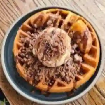 Waffle Banano-milo