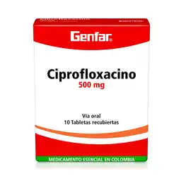 Genfar Ciprofloxacino (500 mg)