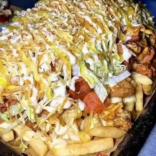 Salchipapa salvajada (costeña) para 2